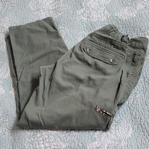 Casual Olive Green Pants